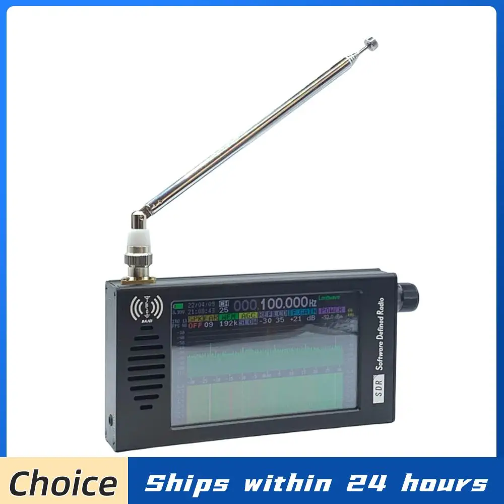 

Радиоприемник DSP SDR, коротковолновый AM/FM-радиоприемник с сенсорным экраном 4,3 дюйма, стерео MP3-плеер с разъемом для наушников и антенной для походов