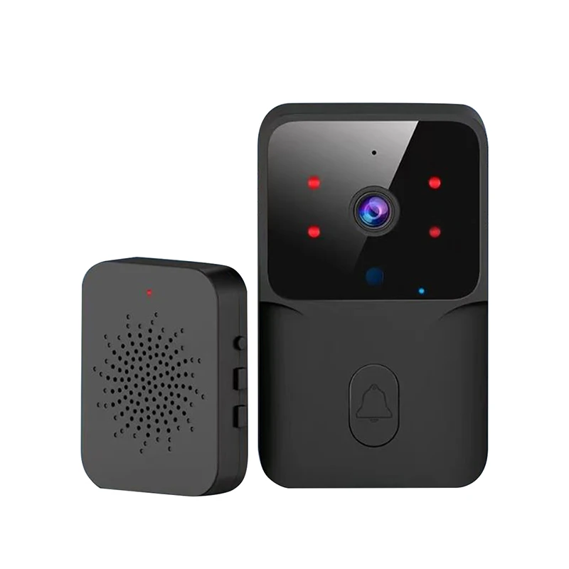 Doorbell video low power WIFI link, rechargeable model doorbell night vision HD intelligent security 1 drag 1 home intercom