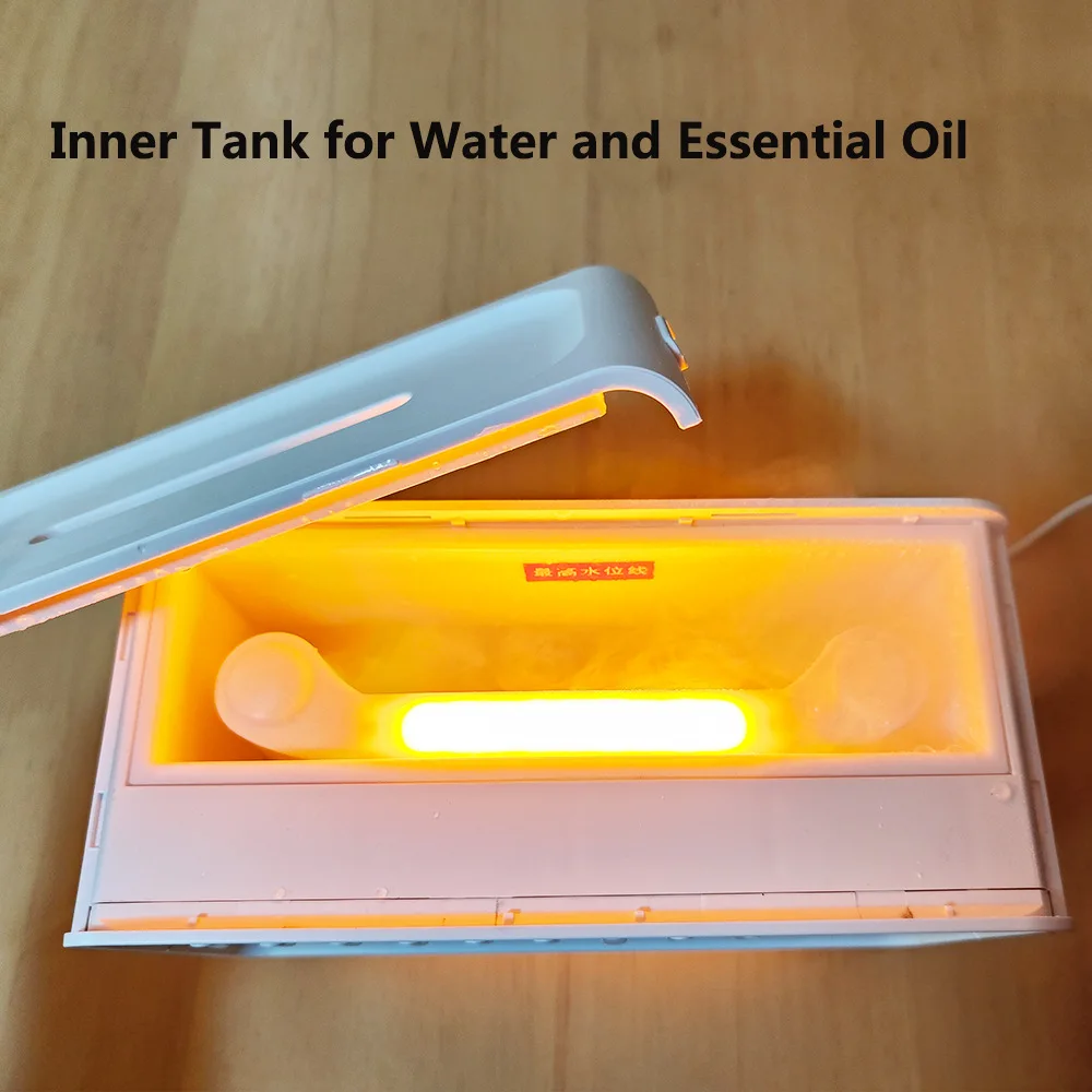 Mesin Kebisingan Putih Bluetooth dengan Penyebar Aroma, Pelembap & Lampu Malam | 8 Suara Alami, Peredupan 3 Tingkat untuk Terapi Tidur