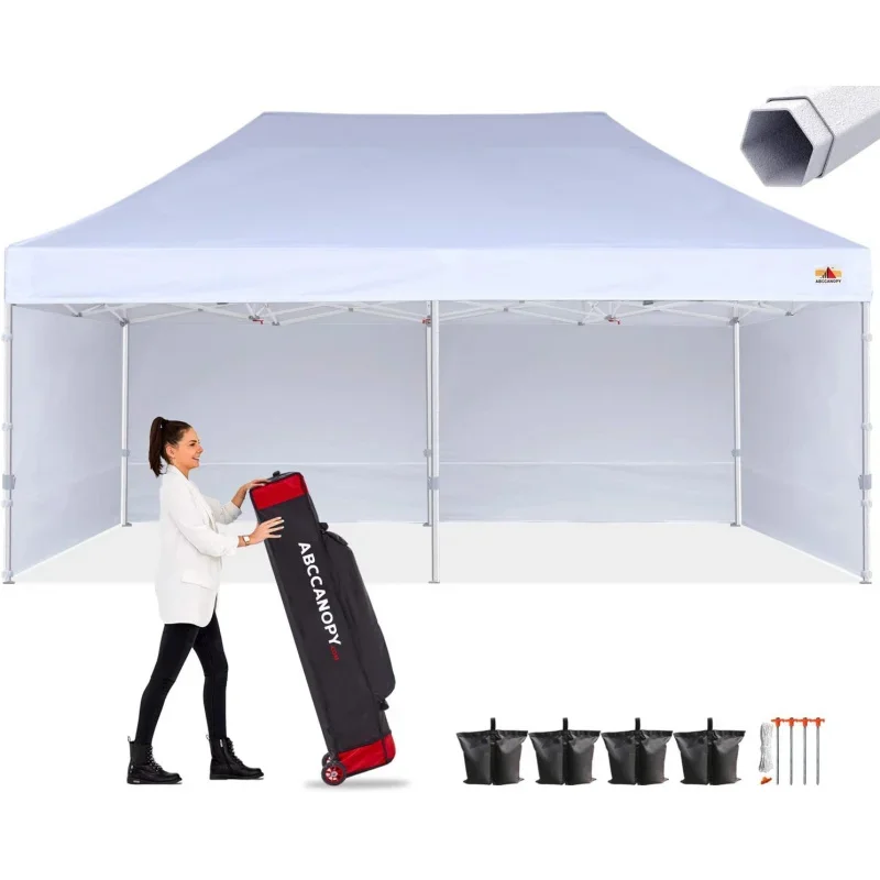 Premium Canopy Tent Commercial Instant Shade 10x20 Premium-Series, White