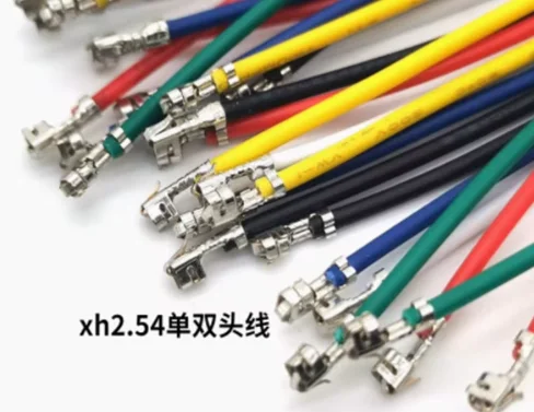 

100PCS/LOT New 6-Colors XH2.54 Single Tin Header 10CM/20CM/30CM Terminal wire Connector wire 26AWG