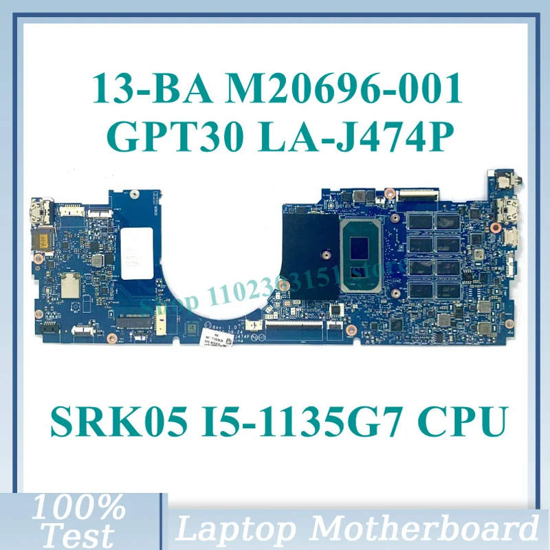 M20696-001 M20696-501 M20696-601 With SRK05 I5-1135G7 CPU GPT30 LA-J474P For HP 13-BA Laptop Motherboard 100%Tested Working Well