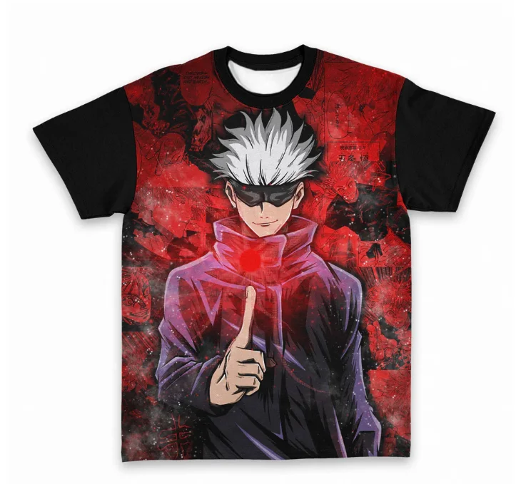 2026 Summer Jujutsu Kaisen Retro Cosplay T-shirt Men's 3D Printed Jiu Jitsu Short-sleeved Family Unisex Children's Sports Shirt