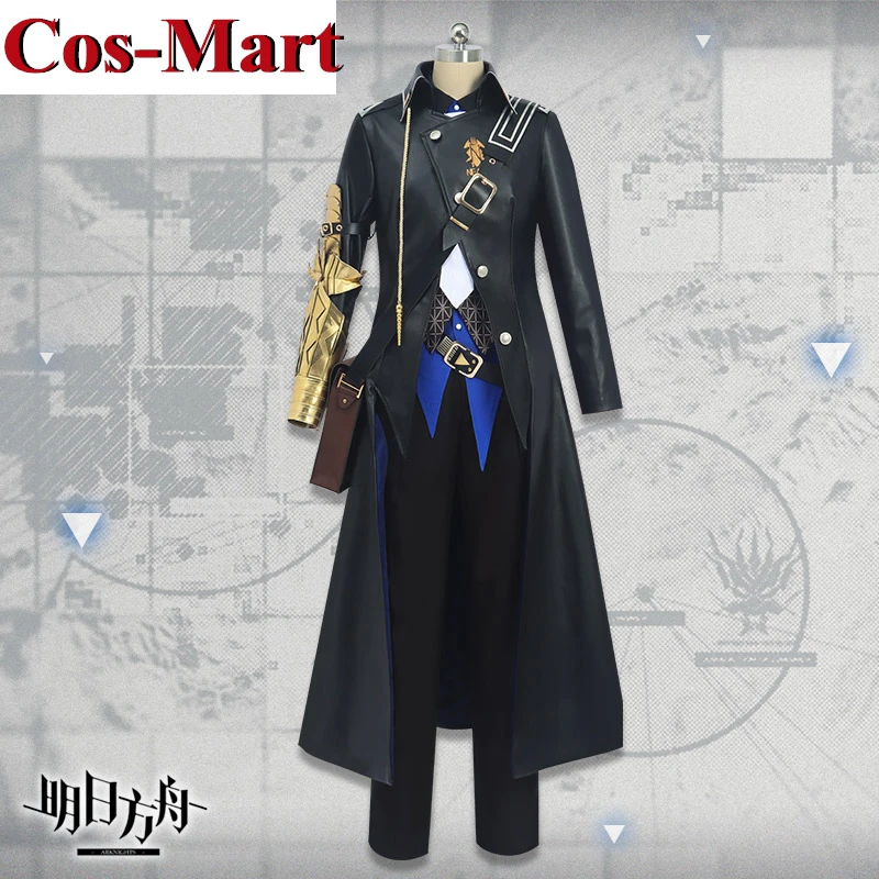 Cos-Mart Game Arknights Młynar Cosplay Costume Black Fashion Combat Uniform Unisex Activity Party Role Play Clothing