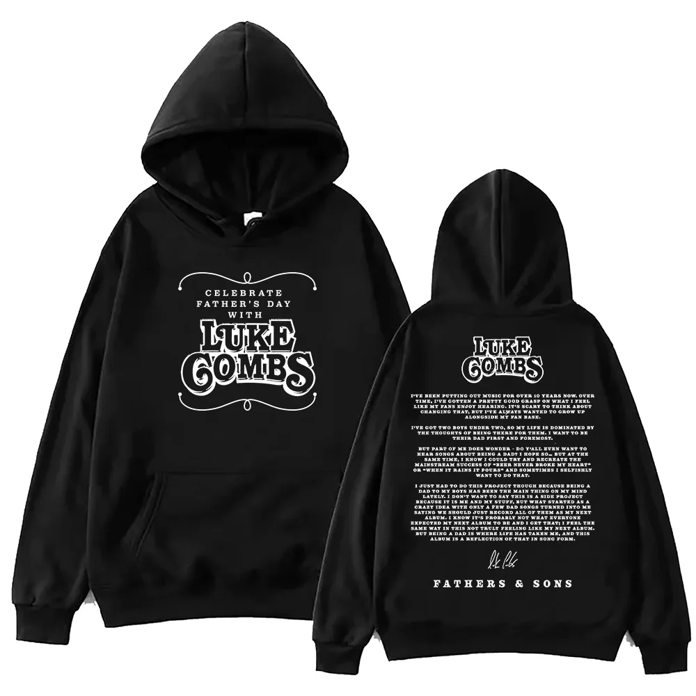 

Luke Combs Fathers & Sons Hoodie Harajuku Hip Hop Pullover Tops Sweatshirt Fans Gift Tops