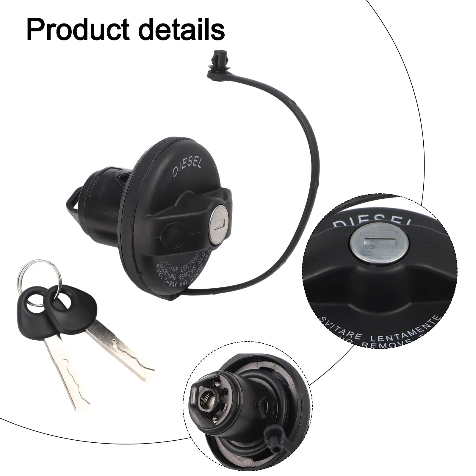 

Крышка топливного бака боксера Автомобильная крышка топливного бака для обслуживания автомобиля Недеформируемая структура Практичная и надежная Быстрое использование для РЕЛЕ