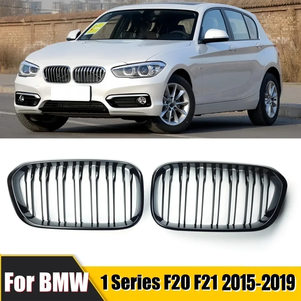 

Front Bumper Kidney Grille Radiator Guard Grill M Performance Car Accessories Fit For BMW 1 Series F20 F21 2015-2019 120i LCI