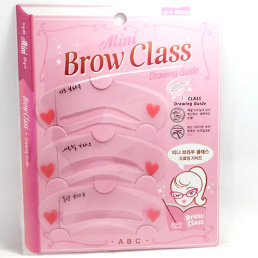 3 pezzi Maquiagens Eye Brow Classe Guida al disegno Stencil per sopracciglia Modello di carta Assistente Strumento per il trucco della cura degli occhi