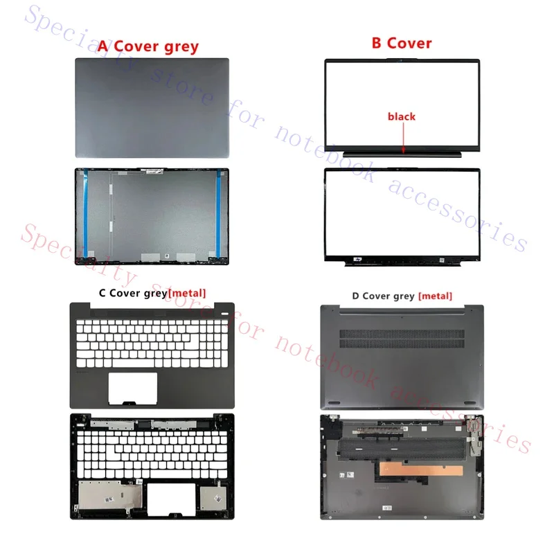 shell For  ideapad 5 15IIL05/ITL05/ARE05 Laptop LCD Back Cover Front Bezel Palmrest Bottom Case Replacement hinge