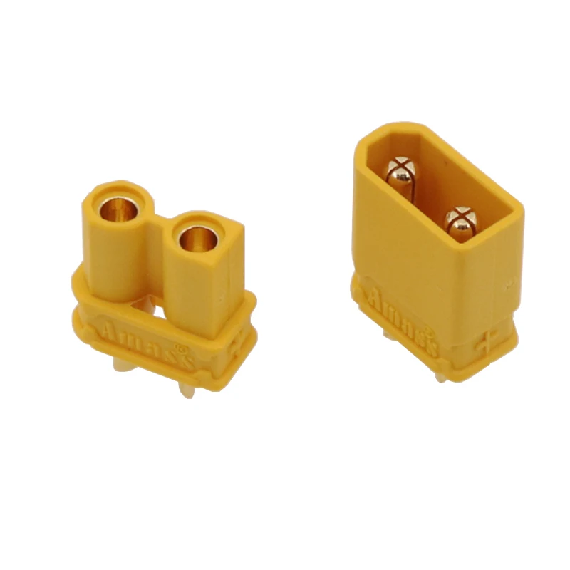 XT30U-F/M Lithium Battery Socket ConneCtor, AircrAft Model Motor Socket, Low Resistance Banana Plug, Male And Female Gold-plated