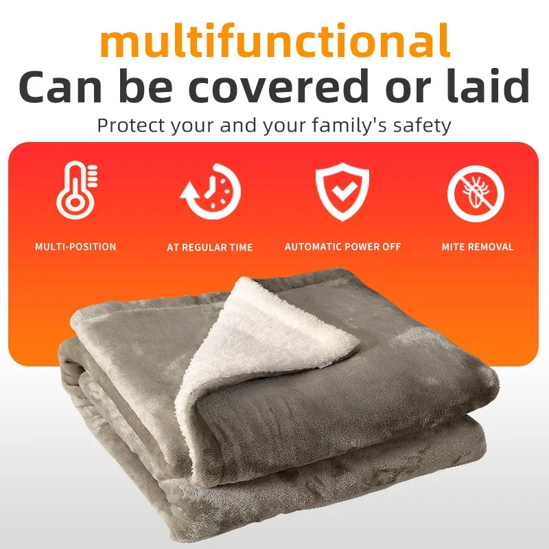 Electric Heated Blanket Two Person Home Use Thick Adjustable Temperature 3C Certified Adjustable Temperature Home Furnishings
