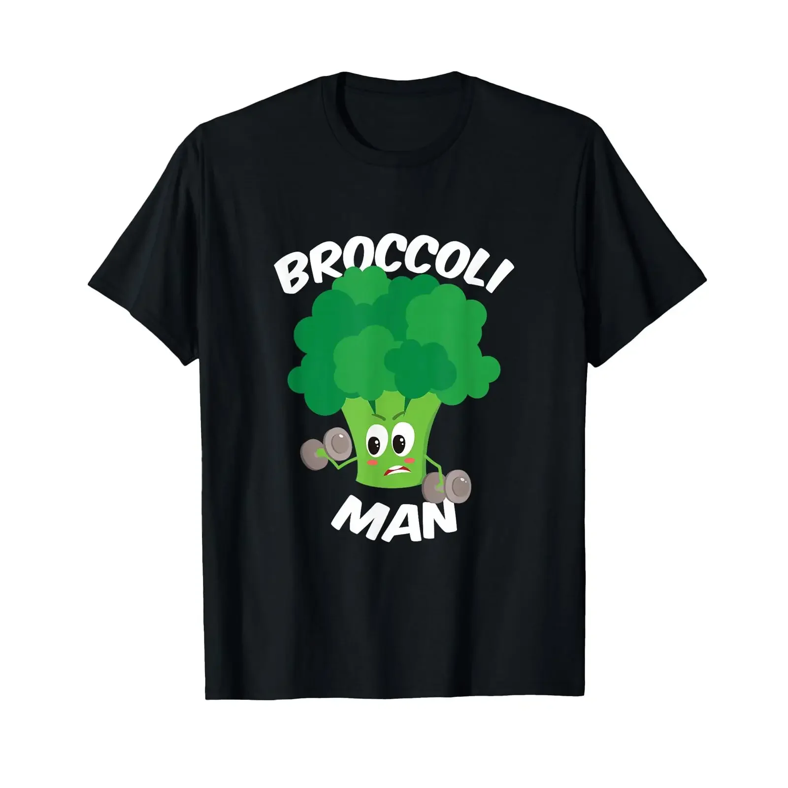 Broccoli Man Funny Vegetable Fun T Shirt vintage Washed Unisex Top For Everyday Wear fashion Soft Slightly streetwear homme
