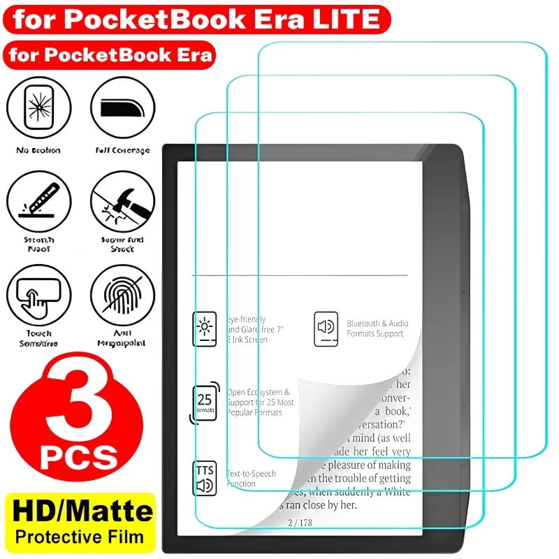 1-3pcs Matte&HD Clear Screen Protector for PocketBook Era/Era LITE Anti-glare Anti-fingerprint Soft PET Full Cover Protect Films