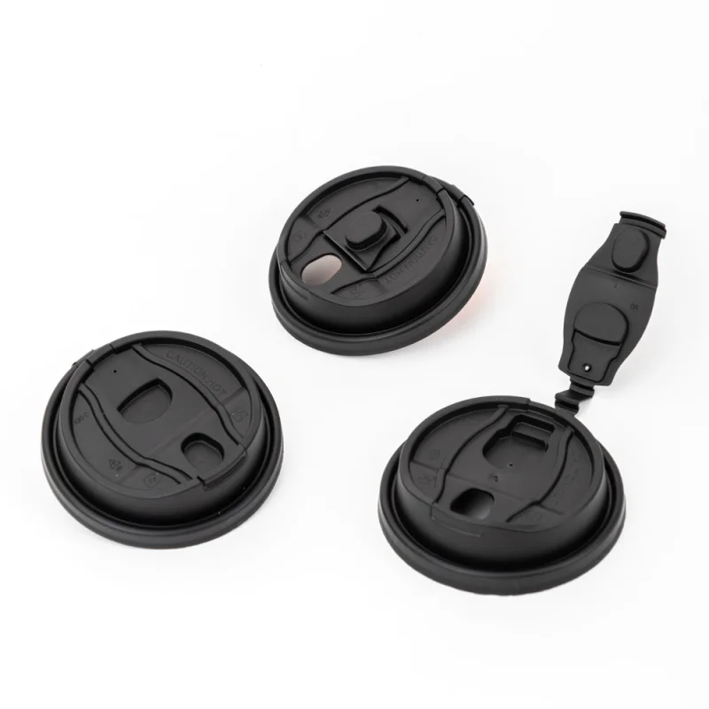 custom.LOKYO 90 Caliber Integrated Lids Food Grade pp Disposable Coffee Paper Cup Lid Hot Drink