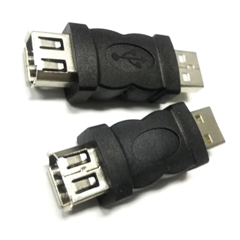 سلك النار من نوع محول ذكر ، سلك النار ، IEEE ، 6 دبوس ، أنثى إلى USB ، كاميرات ، هواتف محمولة ، مشغل MP3 ، أجهزة PDAs ، أسود