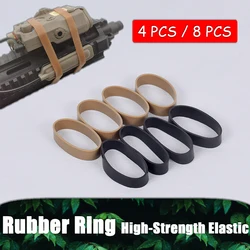 4PCS/8PCS High Elastic Strength Rubber Ring Tactical Hunting Rilfe Band For DBAL A2 PEQ15 Flashlight Laser Sight Switch Slot