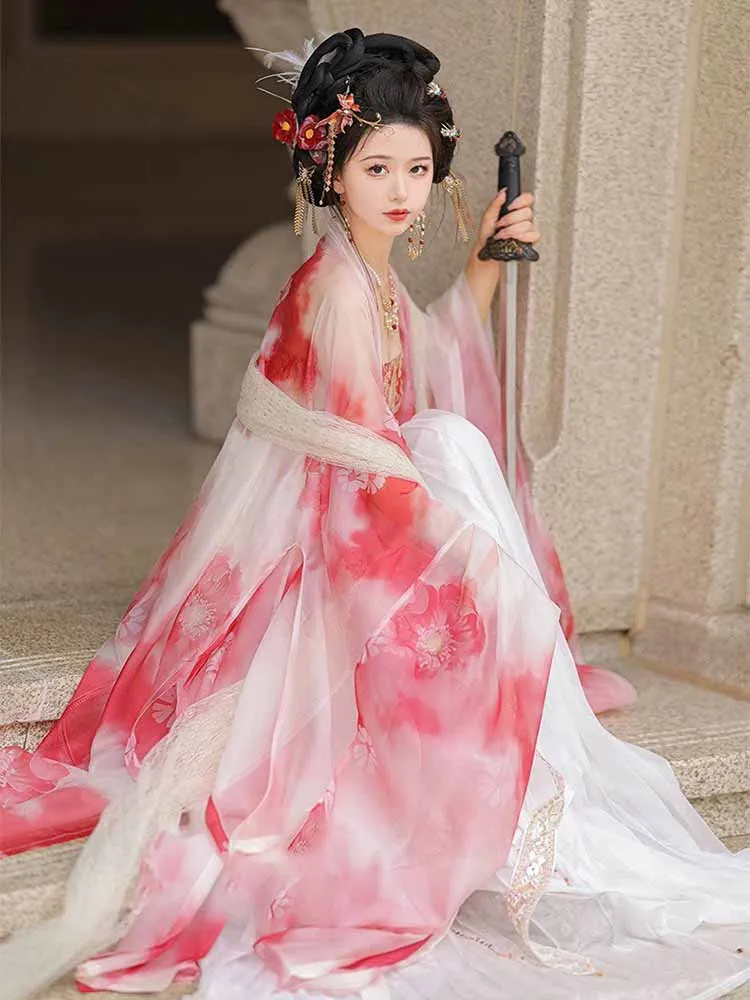 

Hanfu Dress For Women Chinese Traditional Embroidered Hanfu Dress Female Halloween Cosplay Costume Party Outfit Hanfu For Girls