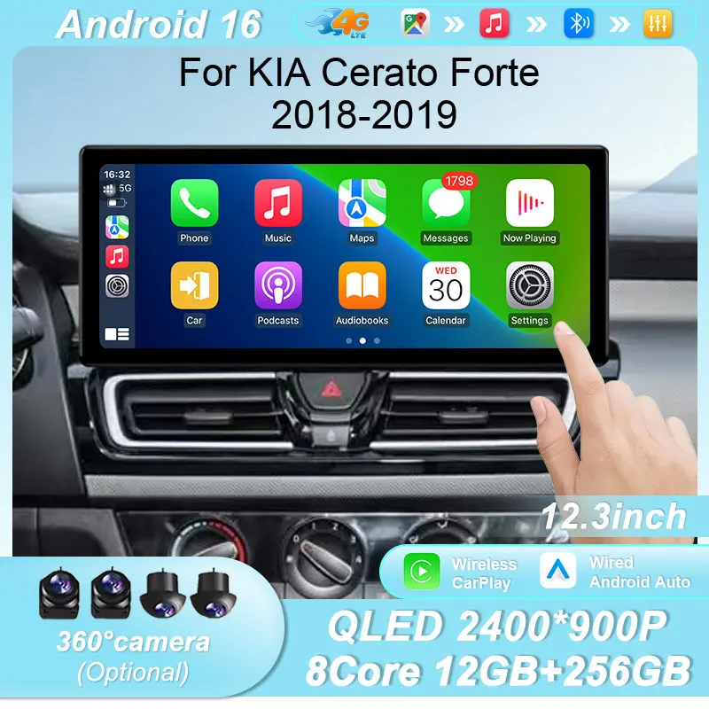 Wireless CarPlay Android16 12.3