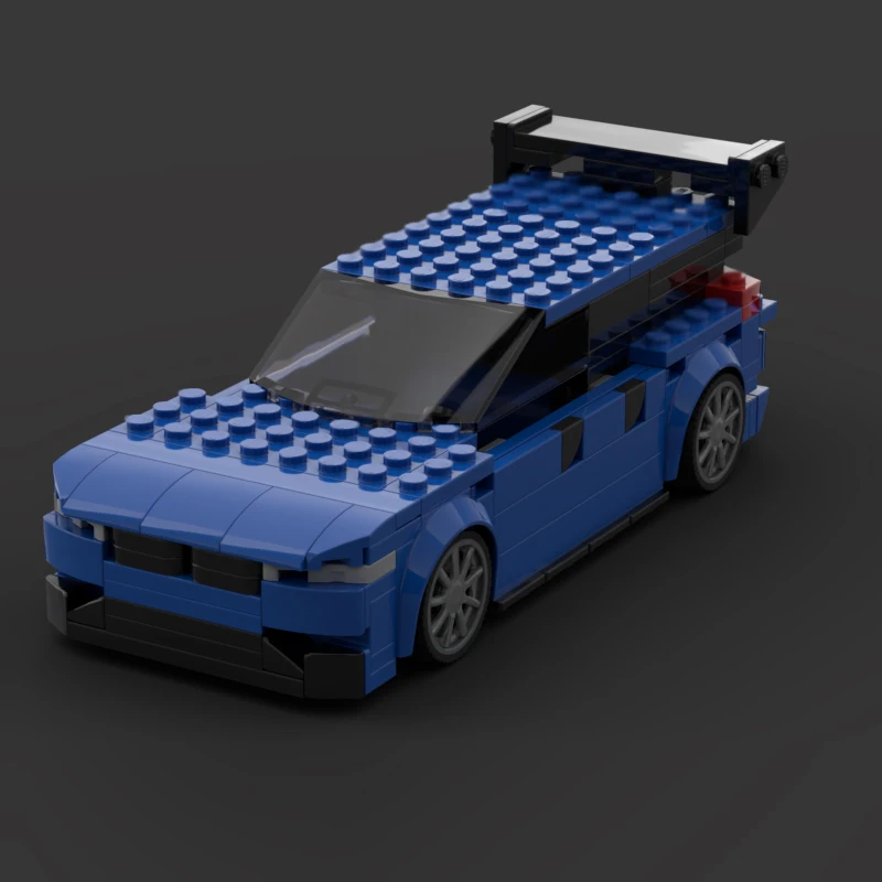 City Car Model MOC Building Bricks M5 High-Performance Station Wagon Modular Technology Children Holiday Gifts Assemble Toy Suit