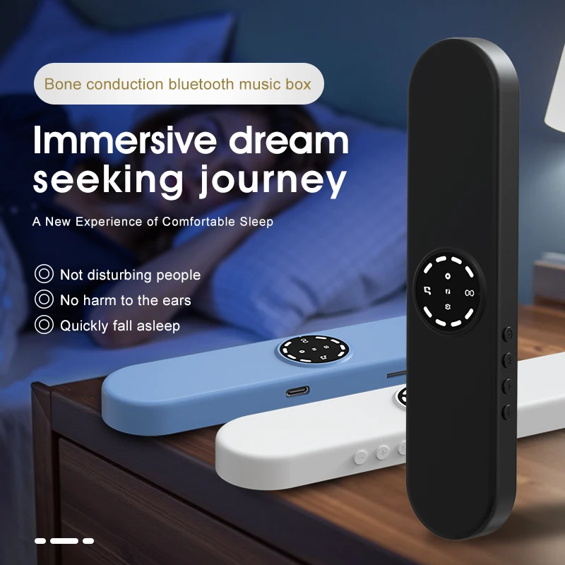 Mini Sleep Bluetooth Speaker White Noise Sleep Aid Hifi Sound Music Box  wireless Handsfree Call MP3 Music Player Timed Shutdown