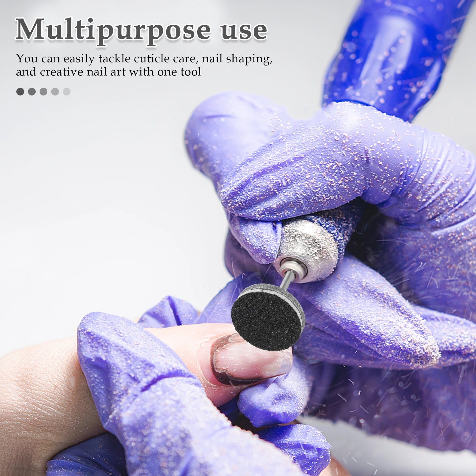 

2Pcs Nail Drill Sanding Discs Replaceable Sandpaper Buffing Bits Flat Disc Nail Drill Attachments for Professional Manicure