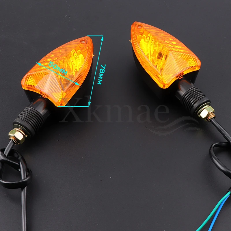 2pcs Universal Motorcycle Turn Signal Indicator Light Front Back Flashing Halogen Light Blinker Flash Bike Lamp For Honda Suzuki