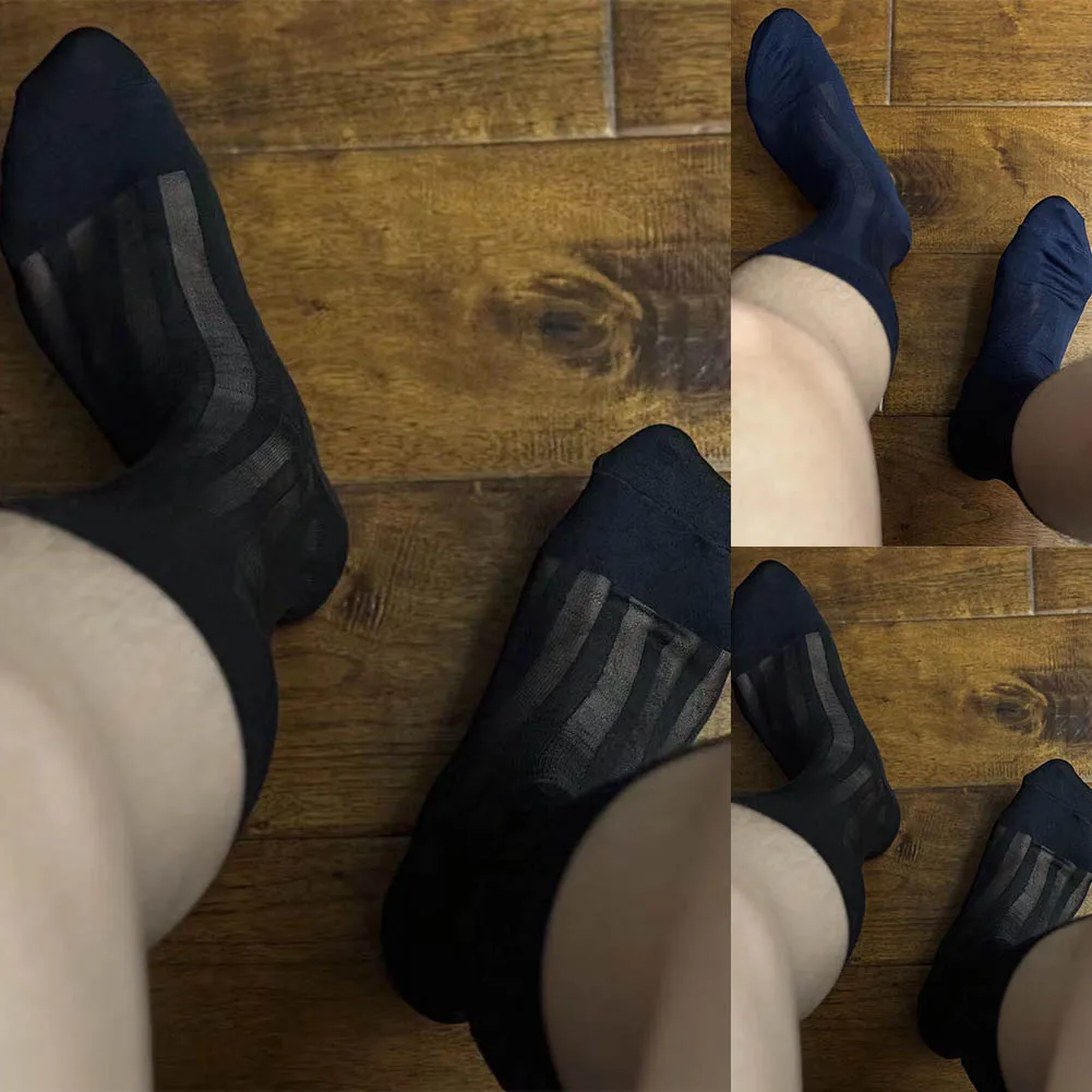 Zakelijke kledingsokken Heren sexy sokken Doorzichtige sokken Zakelijke formele kleding Gloednieuw ademend mannelijk Ultradun