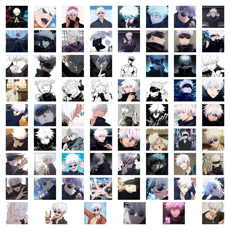 70 قطعة ملصقات Jujutsu Kaisen Gojo Satoru مقاوم للماء أنيمي الكرتون الشارات الإبداعية DIY بها بنفسك الهاتف المحمول زجاجة الأمتعة الديكور