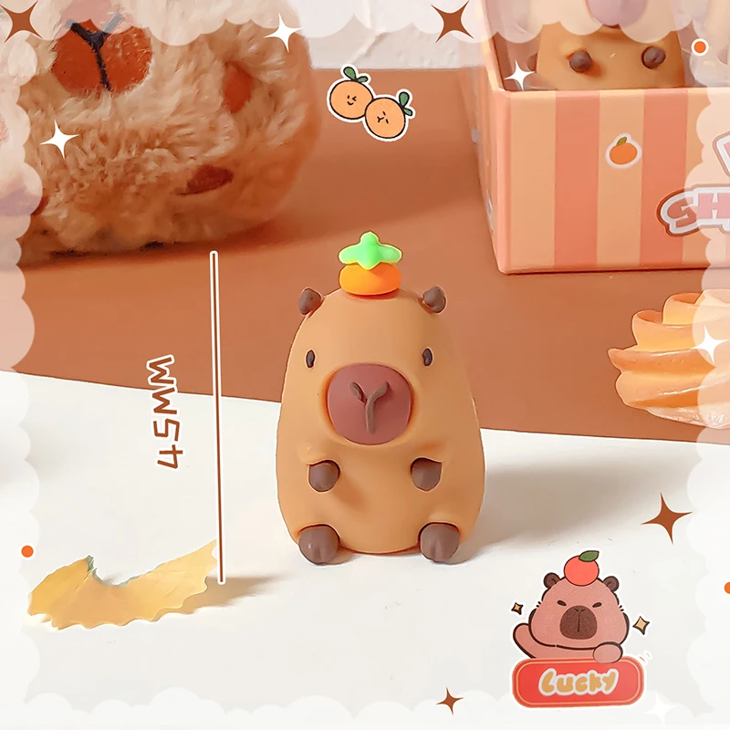 Cartoon Pencil Sharpener Creative Capybara Kawaii Stationery Office School Supplies Korean Stationery