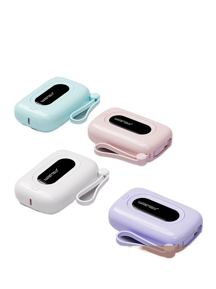 

*Power bank, large-capacity fast charging, compact and portable on the plane, with its own cable mobile power supply.