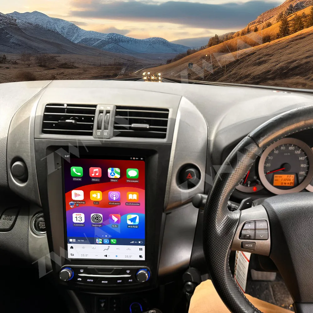 ZWNAV لتويوتا RAV4 2008 - 2012 10.4 "سيارة مشغل وسائط متعددة راديو نظام تحديد المواقع والملاحة أندرويد 13 السيارات Carplay ستيريو رئيس وحدة #3