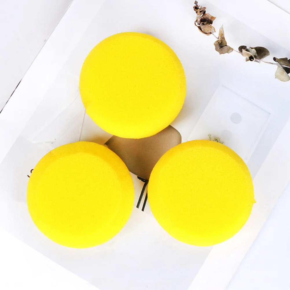 مجموعة فرش طلاء إسفنجية مستديرة مكونة من 10 قطع، فرش رسم إسفنجية سهلة التثبيت وقابلة للغسل للحرف المائية والطين