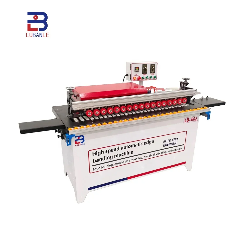 LB602 Fully automatic mini edge bander trimming machine PVC MDF ABS wood edge banding machine for wooodworking