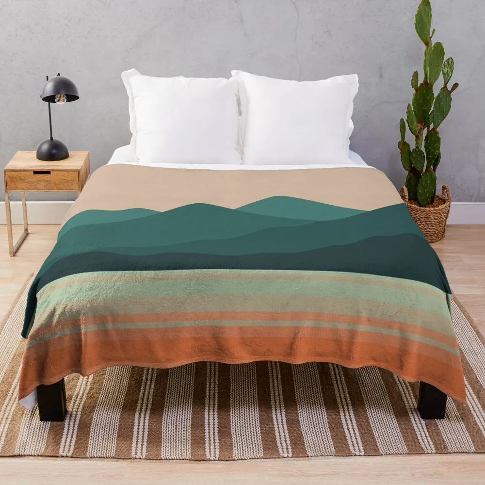 

Simple Mountain Landscape Throw Blanket For Baby Blankets For Bed Luxury Softest Blankets