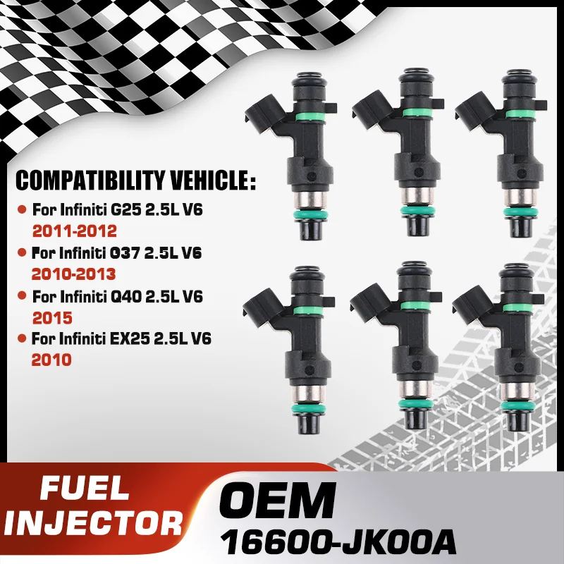 

Car Engine Fuel Injectors Nozzle For Infiniti G25 2011-2012 nfiniti G37 2010-2013 Infiniti Q40 2015 Infiniti EX25 2.5L V6 2010