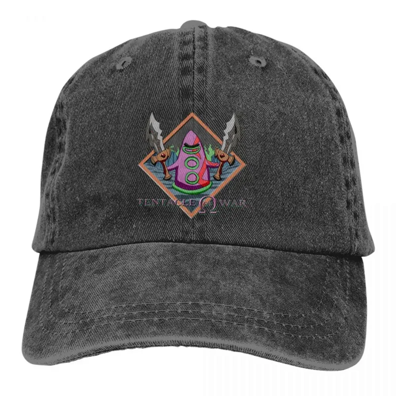 Washed Men's Baseball Cap War Trucker Snapback Caps Dad Hat Day Of The Tentacle Game Golf Hats