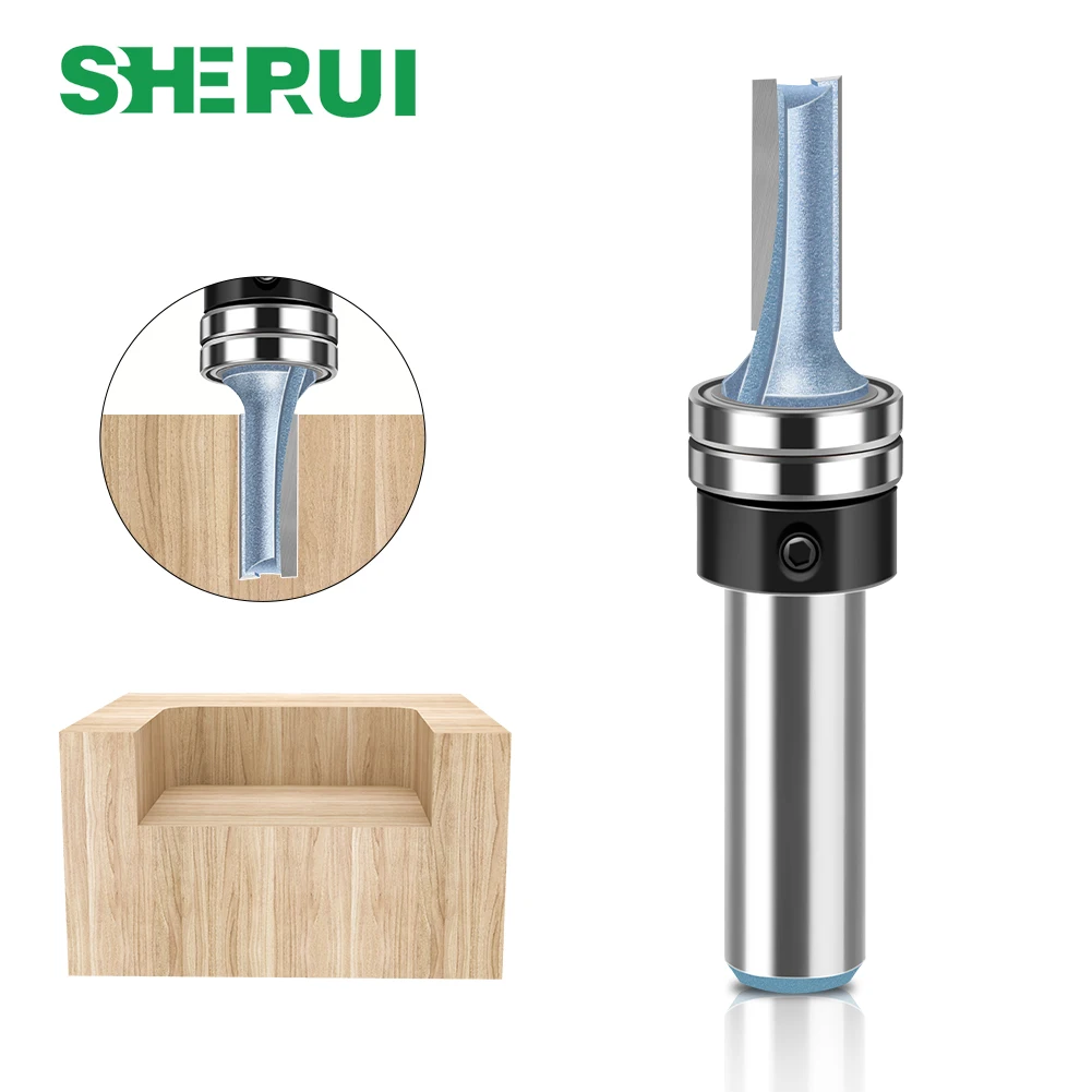1 PC 12mm 1/2 "Shank ไม้คู่แบริ่งตัด Router Bit Slotting Router บิต Bakemaking Milling Router Bit Router บิต