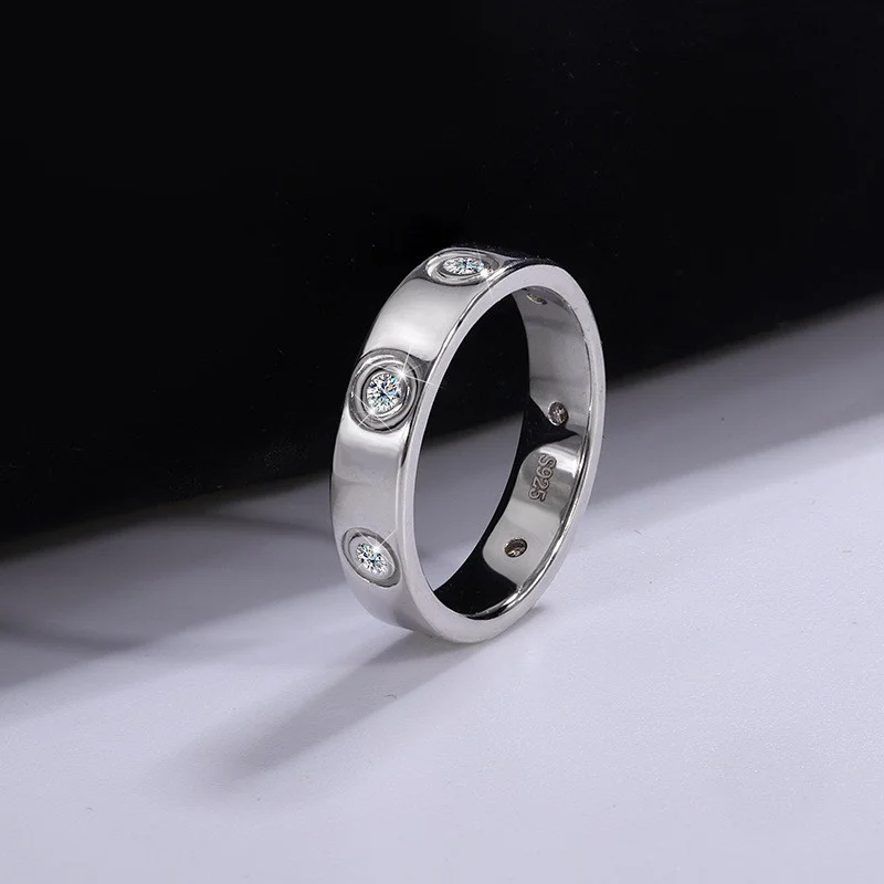 

MSJ074 Lefei модные модные роскошные классические бриллиантовые кольца с муассанитом простые 0,7 карата кольца для женщин серебро s925 подвески ювелирные изделия подарки