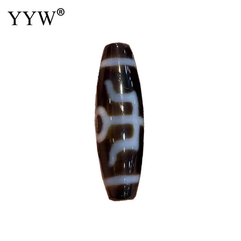 1PCs Beads Natural Tibetan Dzi Beads Oval 38x12mm Hole:Approx 2.5mm Jewelry Making Diy Bracelet Jewelry Accessories Gift