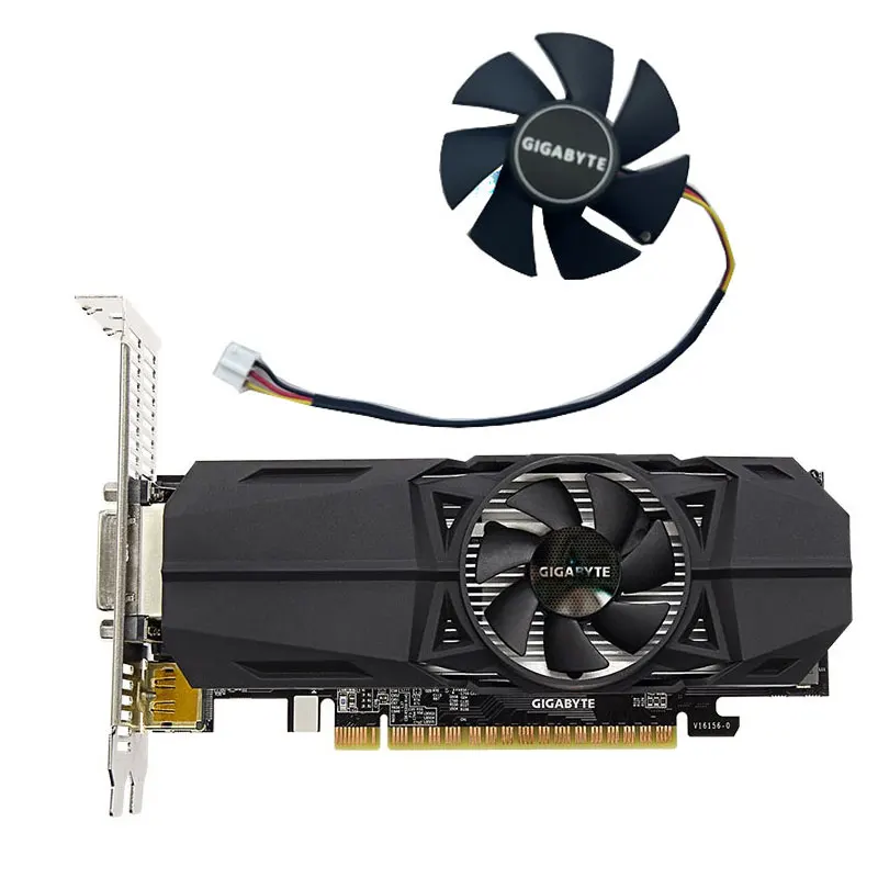 46MM New For GIGABYTE GeForce GTX1050 1030 N710 OC Low Profile Graphics Card Replacement Fan FS1250-S2053A