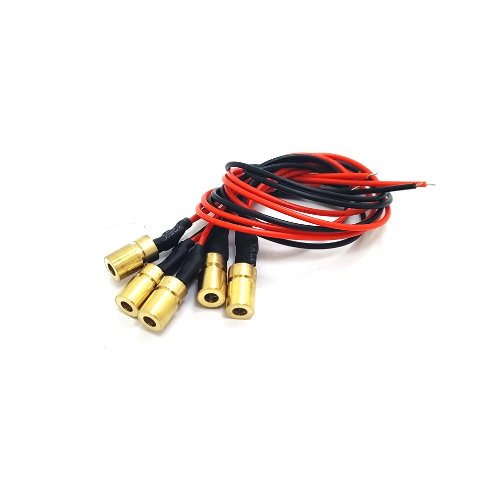 5pcs 3mW 635nm Orange Red Laser Diode DOT Module 6x10mm DIY Lab