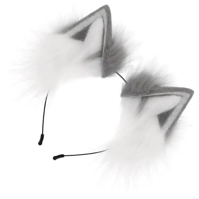 M6CD realistische vossen oor hoofdbanden carnaval partij pluche zendspoel filmliefhebbers partij rollenspel animes make-up