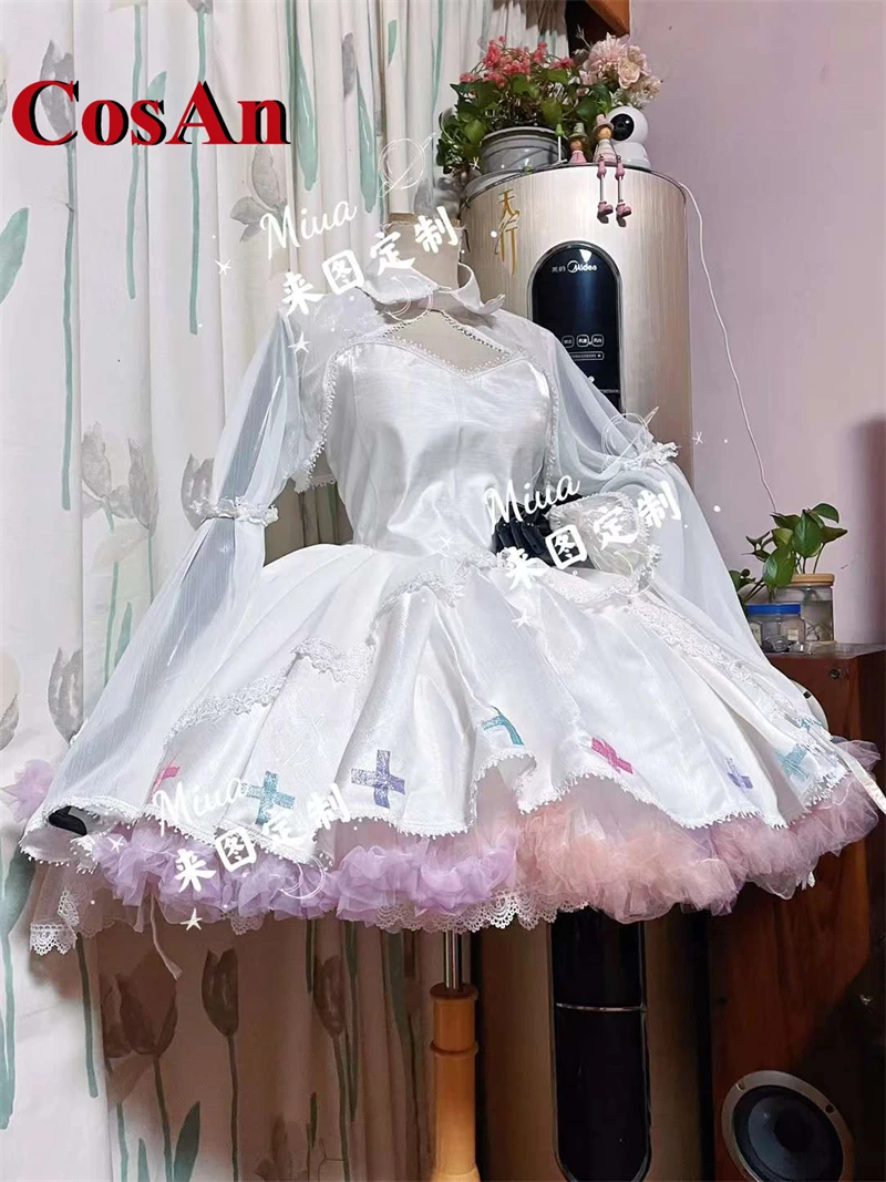 CosAn [Customized] Anime VTuber NIJISANJI Elira Pendora Cosplay Costume Gorgeous Wedding Women Dress Party Role Play Clothing