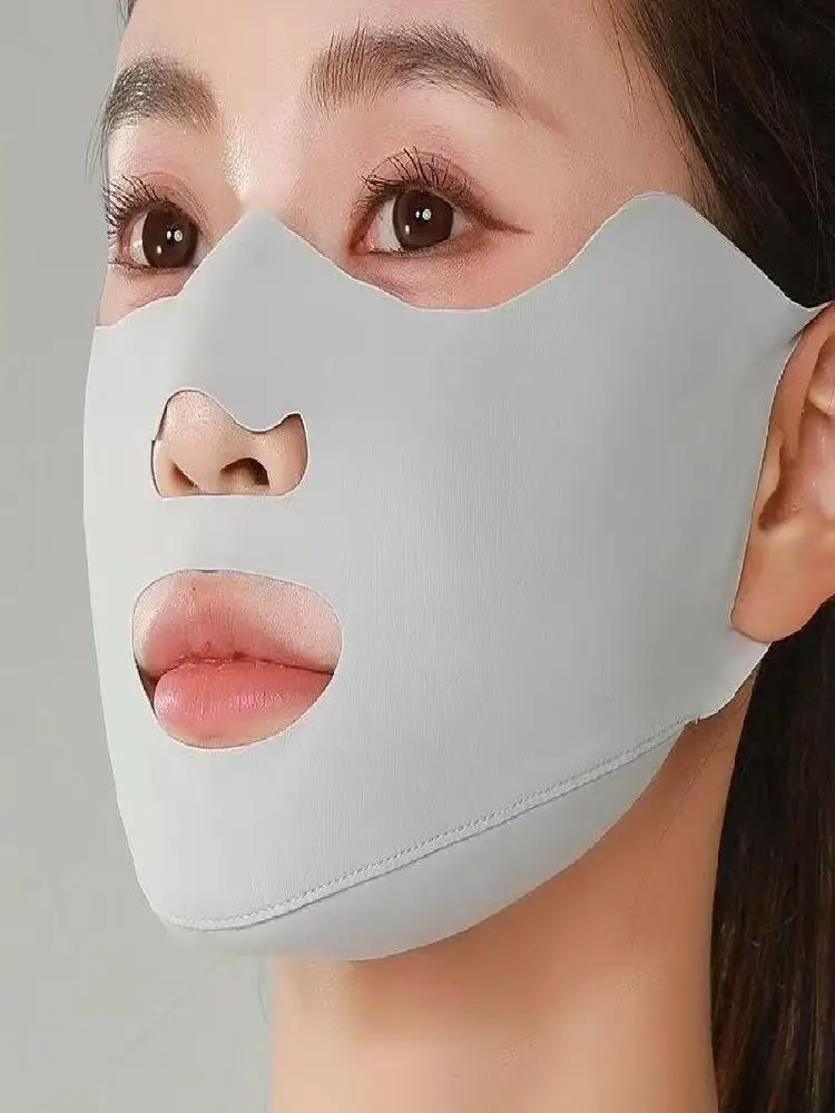 AliExpress NONE Ice Silk Sun Mask for Outdoor Sports Men Women UPF50+ UV Protection Breathable Face Cover Golf Running Cycling Gear