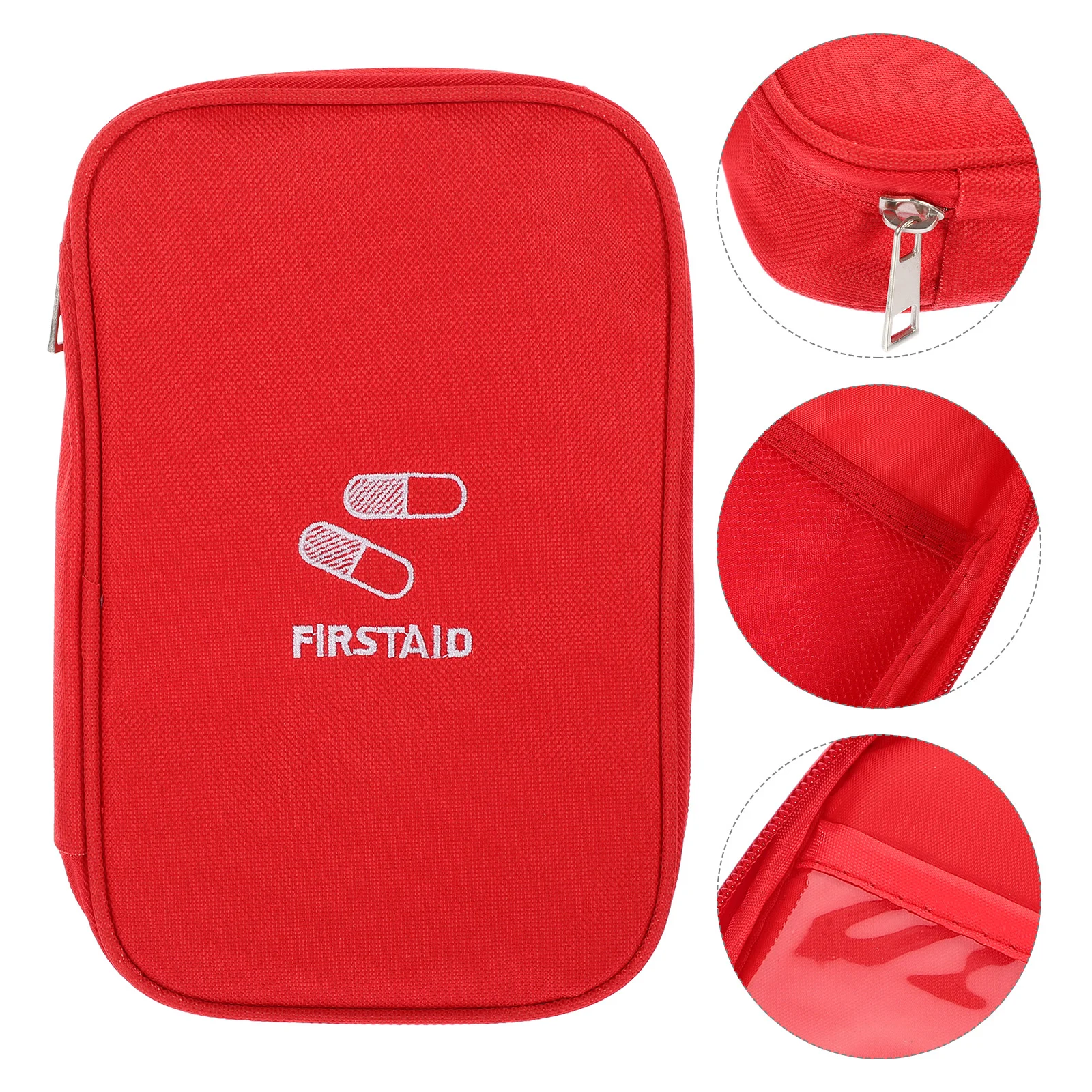 

Sundries Pouch Medicine Pack Pouches Portable Bag Empty Red Travel