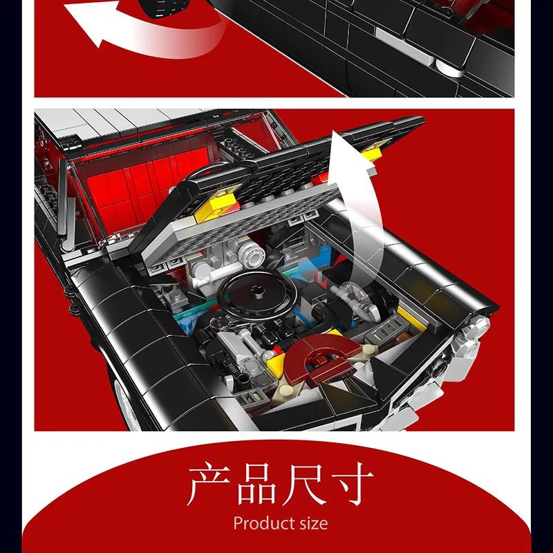 ตัวต่อ Mould King 10199 รถสปอร์ตคลาสสิค GTOMuscle Car แบบประกอบเอง รุ่น 10199