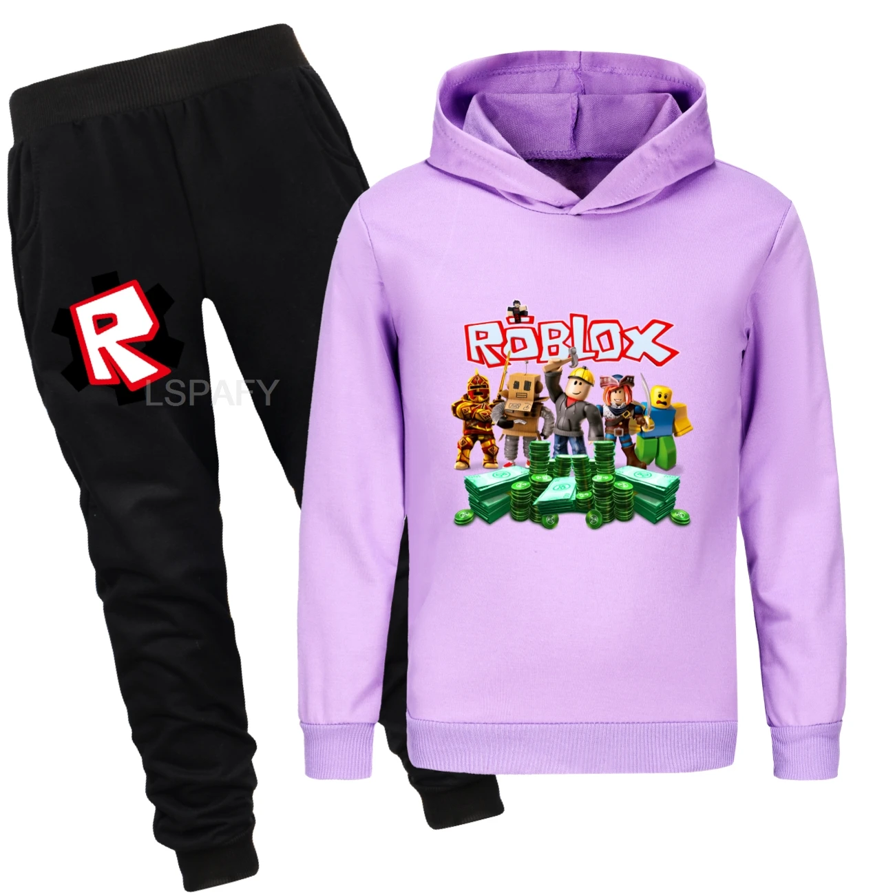 جديد الاطفال ملابس طفل الفتيان ROBLOX لعبة رياضية القمم السراويل 2 قطعة الأطفال الصبي ربيع الخريف وتتسابق الفتيات مجموعات 2-15 سنة