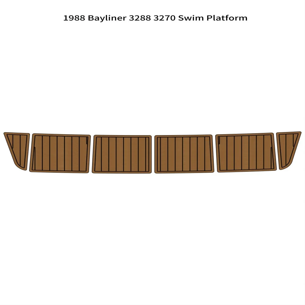 

1988 Bayliner 3288 3270 Плавательная платформа Step Boat EVA Foam Teak Deck Floor Pad Mat SeaDek MarineMat Gatorstep Style Самоклеящийся коврик