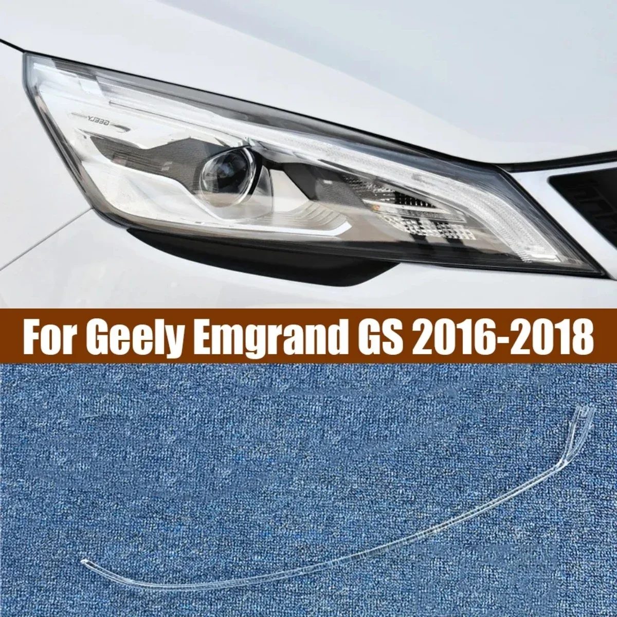 

For Geely Emgrand GS High DRL Daytime Running Light Light Guide Daytime Running Light Tube Running Strip 2016 2017 2018