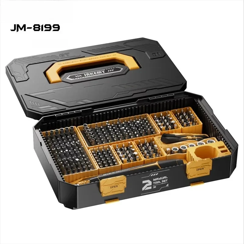 

JM-8199 257 in 1 Multifunctional Screwdriver Set for Phone Laptops Cameras Household Electronics Repair Maintenance